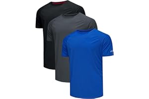 CHENJUNRONG 3 Pack T-Shirt Sportive da Uomo Traspiranti Ad Asciugatura Rapida Magliette A Manica Corta Camicia Funzionale Asciugatura Rapida Traspirante Corsa Camicia da Allenamento A Manica Corta Uomo