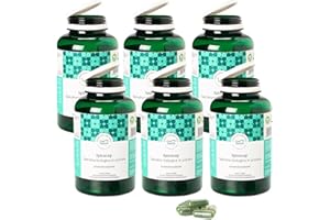 SEVERINO BECAGLI SPIRULINA MADE IN TUSCANY Spirulina Becagli Spirucap, Integratore Alimentare di Alga Spirulina Bio Made in Italy con Vitamine e Proteine Vegane per Difese Immunitarie ed Energia - Effetto Detox (6 Confezioni (1080 Capsule))