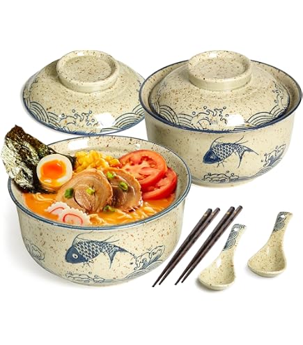 HOLIDYOYO Dekorative Keramik Ramen Schüssel Mit Do Produktbild-Vorschau 8