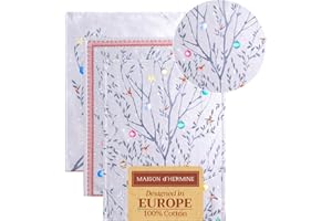 ‎MAISON D' HERMINE Maison d' Hermine Fairy Christmas 100% Baumwolle Set von 3 Multi-Purpose Küchenhandtuch | Bar Handtücher | Thanksgiving/Weihnachten (50cm X 70cm)