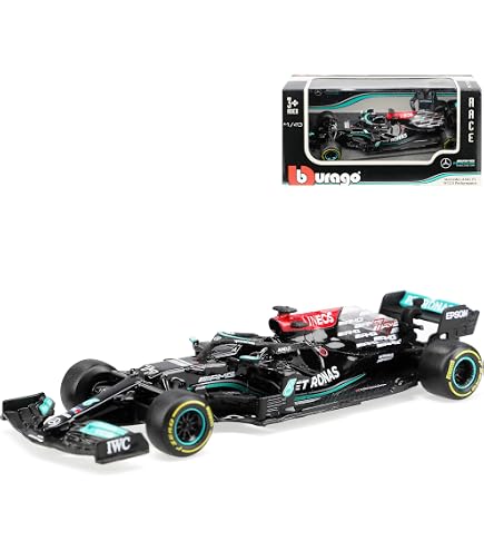 Bburago Mercedes-AMG W12 Modellauto 1:43 | #44 Lewis Hamilton, Schwarz