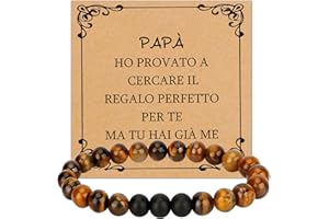 FAJUXIS Regalo Papà,Bracciale Papà,Idea Regalo Festa Del Papà Idee Regalo Papà,Regali Festa Del Papà,Regali Per Papà,Regalo Compleanno Papà,Regalo Per Papa Compleanno,Idee Regali Papà,Regali Compleanno Papa
