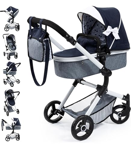 Voiture Poupée Pliante DeCuevas Toys Avec Parasol - Jouet +36 Mois