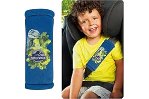 HiTS4Kids Jurassic World - Almohadilla para cinturón de seguridad para cinturón de seguridad para todos los cinturones de seguridad, evita rozaduras y rozaduras, sensación cómoda, acolchado para