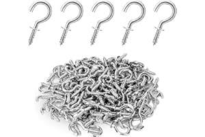 HQYBZP 200 Stück Schraubhaken,Haken Zum Schrauben,Schraubhaken Klein,Hakenschrauben,Haken zum Schrauben Klein,für Garten,Holz, zum Aufhängen