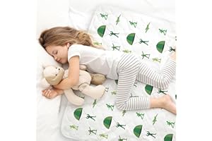 Bedwetz® Potty Training Bed Pads, 100% Waterproof Mattress Protector, Size 86cm x 91cm (plus tucks) for Single and Toddler Bed Wetting Sheets, Non Slip Mat, UK Brand, Soldier Design.
