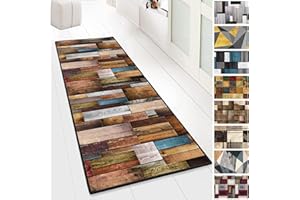 Yurun Kitchen Rug, Cook & Clean Kitchen Runner for Dining Room, Kitchen, Hallway Runner, Bedroom Children's Room, Durable and Durable, Kitchen Runner for Indoor up to 10 m Length, 140 x 350 cm