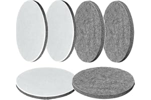 LongZYU 6 Stück Polierfilz 125mm Polierscheibe für Bosch Exzenterschleifer Polierpad Filz Glas Auto Polierpads Klett Filz Pad Polieren Polierkissen für Holz Marmor Metall