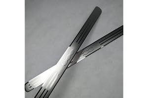 EAGLEG 2 Pièces Plaques Plinthes en Acier Inoxydable pour FI-at 500 500C, Voiture Seuil de Porte Door Sill Contre Les Rayures Protection Accessoires,Silver