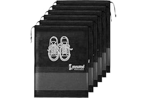 Cockatoo Shoe Bag for Travel & Storage, Women & Men, Travelling Shoe Storage Bag, Shoe Storage Organizer Bag - Pack of 6 Shoe
