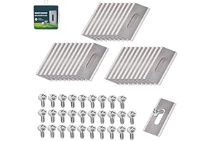 GENERISCH 30Stück Mähroboter Ersatzmesser, Langloch Klingen Kompatibel Mit Husqvarna/Automower/Gardena, Ersatzklingen Für Roboter Rasenmäher,Universell Roboter Rasenmäher Klingen,Roboter Rasenmäher Messer ( Far