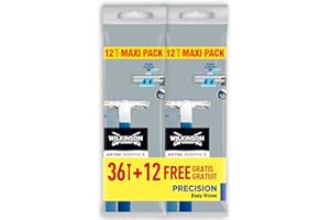 Wilkinson Sword - Extra 2 Précision - Rasoirs jetables masculins - Pack de 48