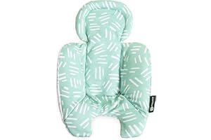 4moms RockaRoo and MamaRoo - Inserto infantil, lavable a máquina, tela de malla fresca, diseño reversible, color menta