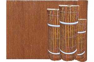 Ogrodzenia Wiklinowe Canisse Osier 50 x 300 cm Clôture de Saule -Canisse Brise Vue Balcon et Patio - Cloture Jardin Exterieur - Protection Contre Le Vent & Le Soleil - 100% Naturel