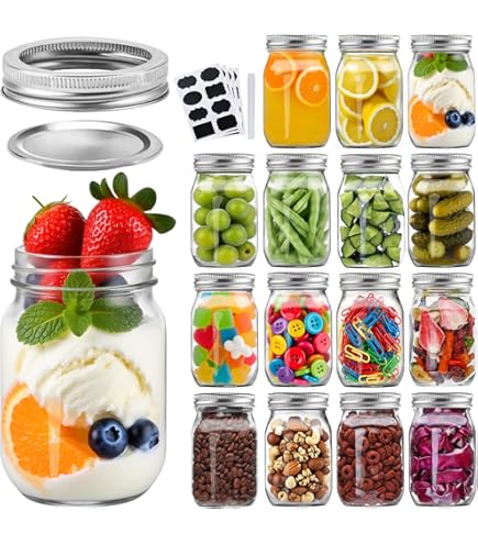 Dalzom 48-Piece Regular Mouth Canning Lids With Rings - Fits Ball, Kerr Jars, Food Grade - View #5