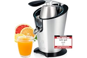 Balter ZP-02 Zitruspresse elektrisch, Orangenpresse, Zitronenpresse, 250 Watt Motor, Tropf-Stopp-Funktion, BPA-frei, Saftspre