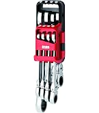 Chiave Combinata A Cricchetto USAG 285 KA_21 – Bocca 21 Mm, Lunghezza 287 Mm, Con Anello Di Tenuta E Sistema Antislittamento