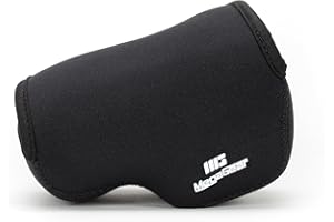 MegaGear Custodia ultra leggera in neoprene per fotocamera compatibile con Panasonic Lumix GX800, GX800, DMC-GF8, DMC-GF7 (12-32 mm)