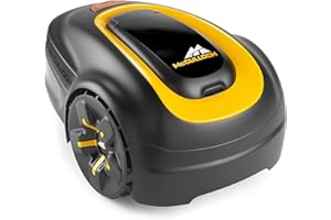 Tondeuse robot électrique ROB S400 McCulloch : Tondeuse robot pour des pelouses d’une superficie de 400 m² max., hauteur de coupe 20-50 mm, pente de 35%, fonction mulching (N° d’art. 00096-77.980.25)