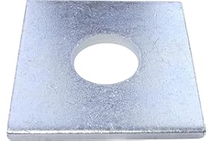 AERZETIX - Set di 10 rondelle piatto quadrato - M16 - in acciaio zincato - DIN 436 - per costruzioni in legno - C48823