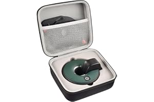 PAIYULE Funda para láser Bosch Atino con cinta métrica integrada, organizador para almohadilla de gel, tapa protectora para almohadilla de gel, adaptador de pines, gran capacidad, color negro (solo caso)