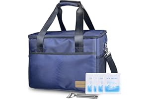 AYAOQIANG Borsa Termica 28L Borsa Frigo, Grande Zaino Termico Porta Pranzo Borse Calde o Fredde per Attività/All'aperto/Barbecue/Campeggio/Sport/Viaggi/Lavoro/Scuola/PIC-nic/all'Aperto/Barbecue