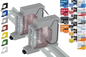 SHELLY HUTSCHIENENHALTER PW3D Supporto per guida "Single" per 18 Shellys: 1 Gen3,1PM Gen3,2PM Gen3,i4 Gen3,Plus 1,Plus 1PM,Plus 2PM,Plus i4,Plus 0-10V Dimm,Wave 1,Wave 1PM,Wave 2PM,Wave Shutter,Wave i4 (2x Grigio)