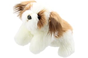 The Puppet Company PC001824 Perro con Cuerpo Marioneta de Mano, Marrón/Blanco