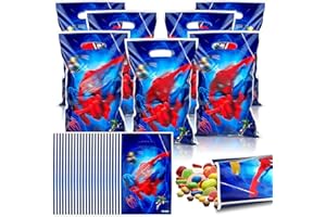 BGTLJKD Sacs Cadeaux, 50 Pièces Sacs Anniversaire Enfant, Sachets Anniversaire Garcon et Filles, Sacs de Cadeau Pochette Bonbon Anniversaire pour Enfants Fête D'anniversaire