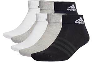 adidas Unisex barn vadderade sportkläder ankel strumpor 6 par