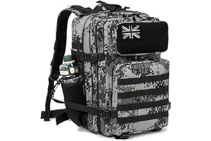QT&QY Military Tactical Backpacks for Men Army Molle Daypack 25L/35L/45L Lage 3 Day Bug Out Bag Camping Hiking Rucksack with Bottle Holder