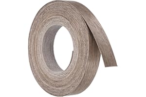 sourcing map Wood Veneer Edge Banding, 1/2 Inch x 25 Ft Wood Veneer Strips for Cabinet Repair Furniture Restoration Walnut