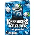 Ice Breakers Ice Cubes Sugar Free Gum Peppermint 40 Count Containers Pack Of 4