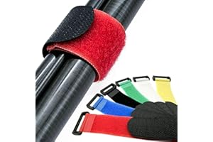 KRAKEN FISHING Cintas Caña De Pescar [Juego de 6], Correa ideal para sujetar sus cañas. Con nuestros rascadores para cañas de pescar podrá transportar y guardar con seguridad sus cañas de pescar.