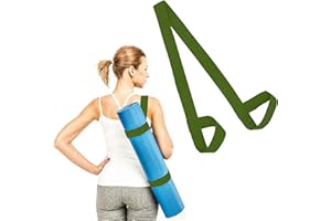 5RIDGE Yogamatten-Tragegurt – Tragen Sie Ihre Yogamatte bequem überall mit dem Baumwoll-Yogamatten-Gurt – Mehrzweck-leichte, verstellbare Schlaufen für alle Mattengrößen und einfach zu bedienende