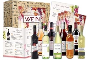 ‎[ BOXILAND ] [ Boxiland ] Wein Geschenk Set (9 x 0,25l) | besonderes Weingeschenk Box ausgefallene Geschenkidee für Frauen Männer Freund Freundin für Weihnachten Geburtstag Muttertagsgeschenk, Chardonnay