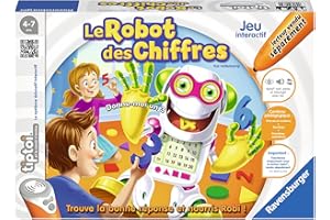 Ravensburger- tiptoi® - Jeu interactif- Le Robot des Chiffres - Jeu éducatif électronique, sans écran - A partir de 4 Ans - Version française - 00739