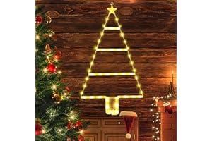 Qedertek Oświetlenie bożonarodzeniowe na baterie – 61 cm choinka, łańcuch świetlny z timerem, 8 trybów, wodoszczelny, ciepła biel, łańcuch świetlny do użytku wewnątrz i na zewnątrz, na imprezę, okno,