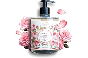 Panier des Sens - Sapone Liquido di Marsiglia Rosa - Sapone Mani Idratante - con Olio di Cocco - 97% di Ingredienti Naturali - Sapone Mani Made in France - 500ml
