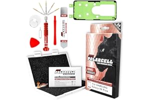 PolarCell Akku für Samsung Galaxy S9 Plus | S9+ SM-G965F | mit Werkzeug & Rahmenkleber im Profi-Set | 3700mAh Starke Ersatz-Batterie | mehr Kapazität als das Original | selektierte A+ Qualitätszellen