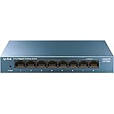 TP-Link LS108G Switch Ethernet 8 Porte Gigabit, Sdoppiatore Ethernet, Struttura in Metallo, 802.1p/DSCP QoS, Ideale per la Ca
