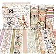 ANTOLE Washi tape Set,Decorative Adhesive Tape 20 Rolls,Colored Masking Tape for Scrapbooking Supplies,Kids Craft Supplies,Party Decorations Arts,Bullet Journals,Planners (The Persistence of Memory)