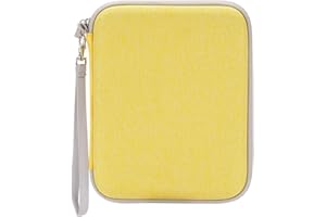 JEACHAN Card Case for Yoto cards, Soft Portable Folder with Zipper & 80 Pockets Player & Mini Audiobook Cards, Card Binder Holder with Sleeves for Travel (Yellow)