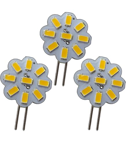 Lot De 10 Ampoules Halogènes G4 5W - Blanc Chaud 3000K, 12V - Pour Éclairage LED