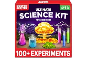 Doctor Jupiter Science Experiments Kit for Kids Ages 8+ | Gift for Girls & Boys 8-9-10-11-12-13-14 Years Old | STEM Toys | Chemistry Set with 100+ Experiments