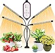 WOLEZEK Pflanzenlampe LED,Pflanzenlicht,80 LEDs Pflanzenleuchte 3000K 5000K 660nm Wachsen licht Vollspektrum für Zimmerpflanzen mit Zeitschaltuhr,10 Arten von Helligkeit&3 Lichter Modi für Gemüse