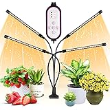 WOLEZEK Pflanzenlampe LED,Pflanzenlicht,80 LEDs Pflanzenleuchte 3000K 5000K 660nm Wachsen licht Vollspektrum für Zimmerpflanz
