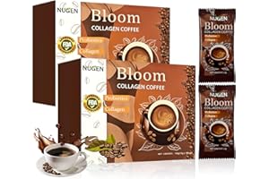 ZOONVII Kollagen Kaffee 20 x 10g, Abnehmen Kaffee, CollagenKaffee, AbnehmKaffee, Skinny Coffee, Alternative zum Detox Tee, Collagen Coffee, Idealer DiätKaffee zum Abnehmen, Fördert Verdauung Entgiftung