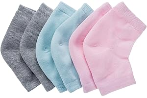 BEMEMO Fersensocken, weich, durchlüftet, für trockene rissige Haut, feuchtigkeitsspendend, 3 Paar