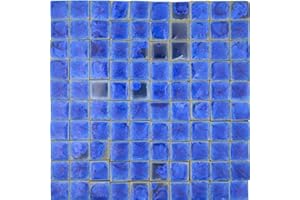 Yuvori Handmade Ceramic Mosaic Tiles 2cm 0.5kg DIY Traditional Chinese Qinghua and Modern Styles Interior Decoration DIY Art Projects in Bathrooms Kitchen Living Room (04)